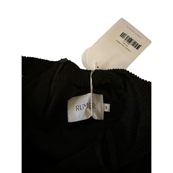 Rumer Women's Cassidy Ribbed Cutout Side Split Halter Maxi Dress Sz XS Black NWT - Picture 8 of 9